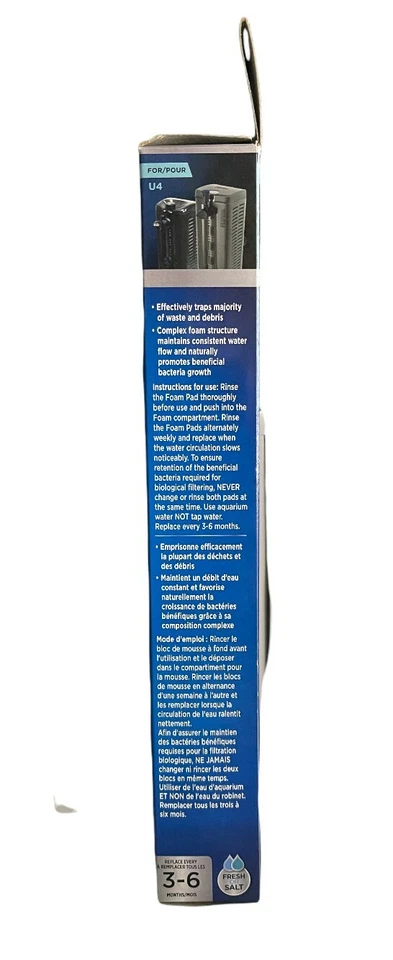 New Fluval | U4 Bio-Foam Padx2, U4, A488 ( 2 packs of 2) - Image 3 of 3