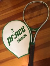 1982 vtg Prince Aluminium Over Sized Tennis Racket 4 3/8 Cover CRACKED Man Cave