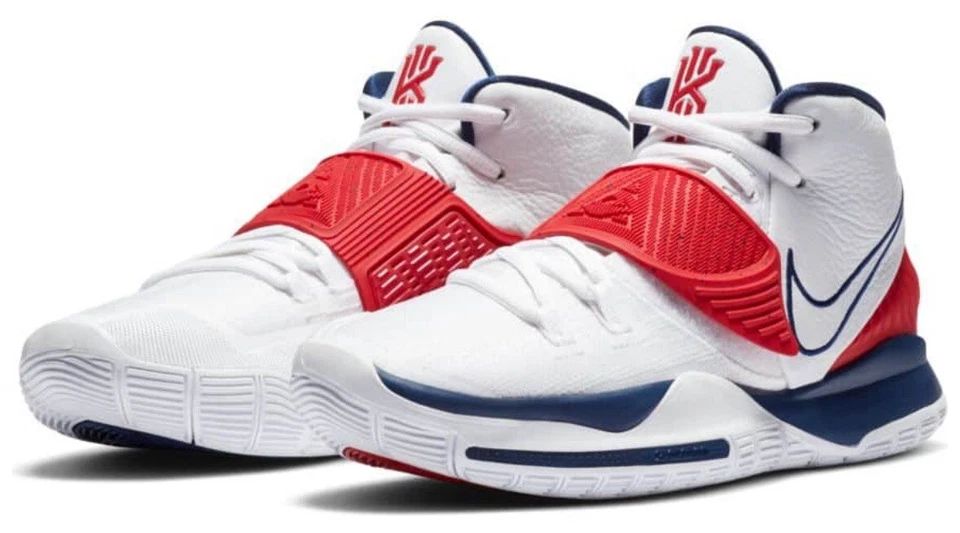 Nike Kyrie 6 ‘USA’ Men’s Size 14 US White/Red/Blue BQ4630-102 FREE SHIPPING - Image 4 of 4