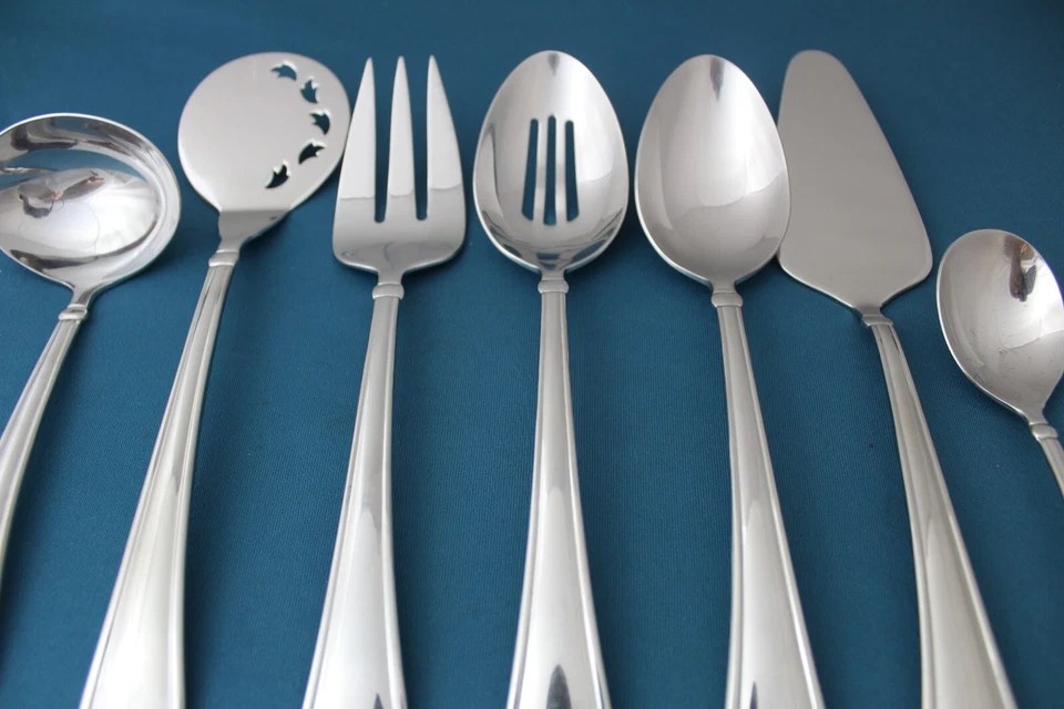 7 件装汤匙叉穿孔梯饼芦苇和巴顿·门登 18/10 中国 — 第 3/4 张图片