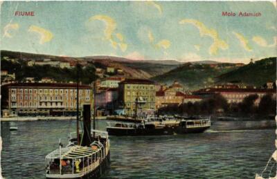 CPA AK FIUME Molo Adamich CROATIA (596760)