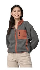Patagonia Synch Full Zip Fleece Jacket Women  s Size XS Nickel Burl Red
