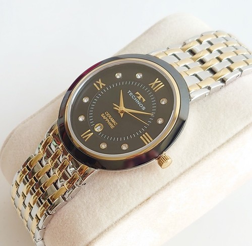 TECHNOS NEUE UHR BICOLOR ARMBAND MIT BOX - Bild 2 von 8