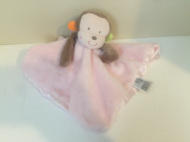 pink monkey security blanket