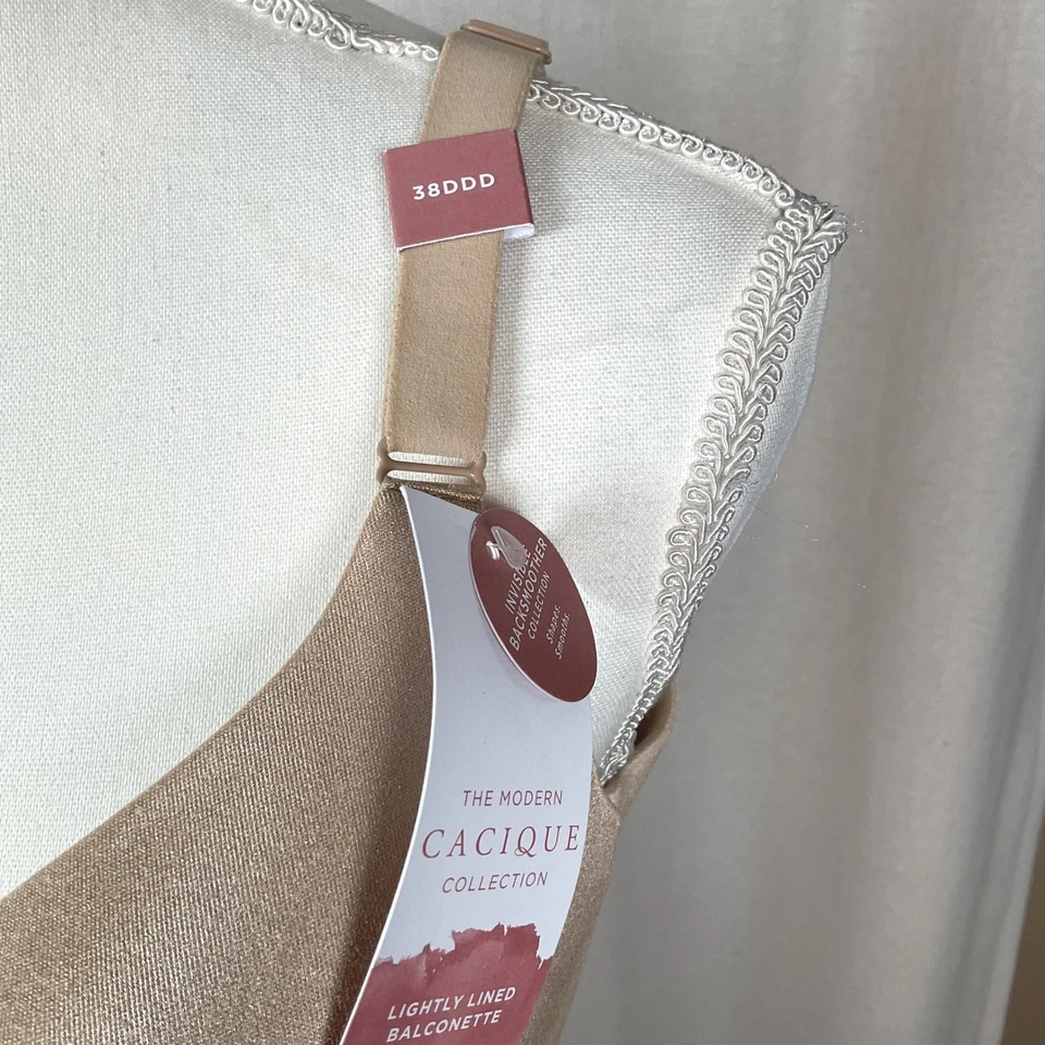 Sujetador Balconette Cacique Moderno Espalda Invisible Suave Ligeramente Forrado 38DDD Foto 2 de 4