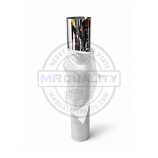 8 Inch Chrome Exhaust Stack 54 Inch Flat Top Plain End