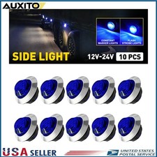 Blue Dual Mode Led Marker Lights 10 Pcs 34 Inch Strobe Steady 12v 24v Emergency Blue Dual Mode Led Marker Lights 10 Pcs 34 Inch Strobe Steady 12v 24v Emergency