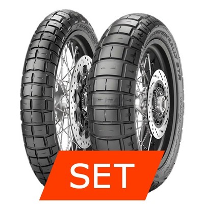 Reifenset Pirelli Scorpion Rally STR für Fantic Motor Caballero 125 Scrambler