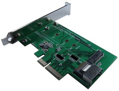 PCIe 4 Lane to M.2 (PCI-e I/F) SSD & SFF-8087