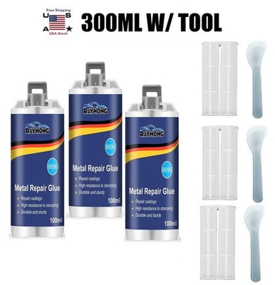 3 × Metal Repair Paste AB Casting Repair Glue Industrial Heat Cold Weld Sets USA