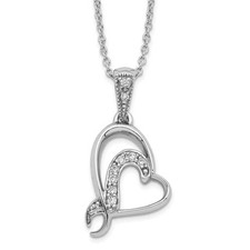 Sterling Silver A Gift For My Sister / Bridesmaid Heart Pendant Necklace