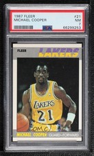 1987-88 Fleer Michael Cooper #21 PSA 7 HOF s6i