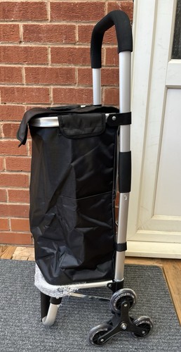 Folding Shopping Trolley on 6 Wheels, Aluminium Lightweight Shopping Cart - Picture 5 of 7