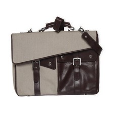 Baron, Aktentasche, Unisex (Erwachsene), Leder, Beige/Braun, 39, 8, 30 cm #nZG