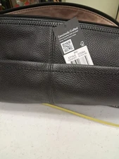 The Sak Black Pebbled Leather Crossbody Purse Handbag