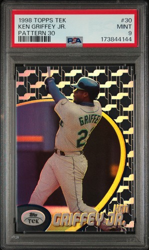1998 TOPPS TEK #30 PATTERN #30 KEN GRIFFEY JR MARINERS GRADED PSA 9 MINT NO 10's