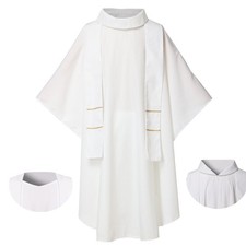 Church Clergy Chasuble with Stole Vestments Priests Chasuble Christianity Robes