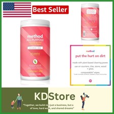 Eco-Friendly Pink Grapefruit Multi-Surface Cleaning Wipes