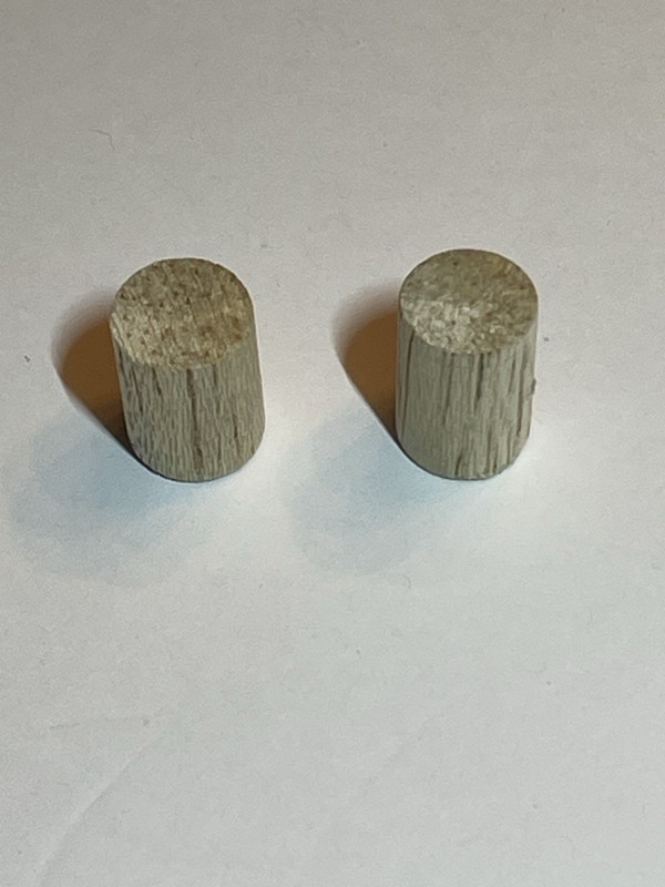 Centuri Flying Model Rocket Wooden Balsa Nose Block .75” Set Of 2 Estes Rocketry
