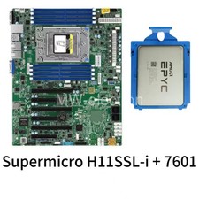 H11SSL-i Supermicro Mainboard with EPYC 7601 CPU 32 Cores 2.2GHz 3.2GHz