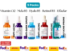 La Roche-Posay Serum Set 5 Pack | C10, Mela B3, Retinol, Hyalu B5, Effaclar |