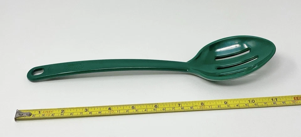 Vintage Pyrex Accessories Slotted Spoon Green Kitchen Utensil Hard Plastic 2115 - Image 2 of 4