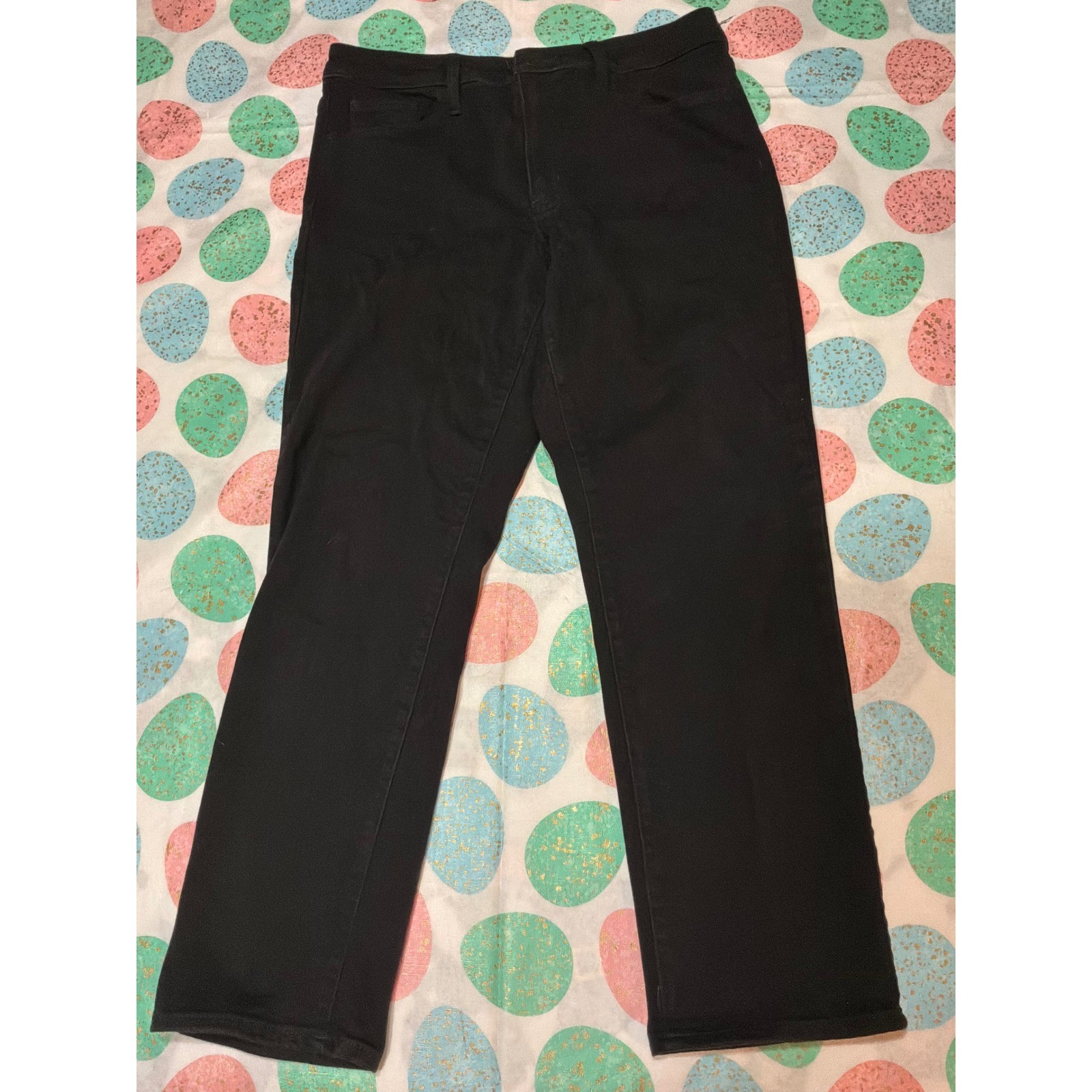 Universal Thread Womens High Rise Slim Straight Jeans Black Size 8/29R