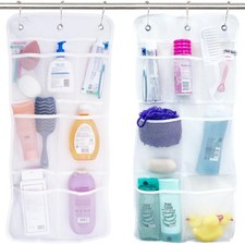 Shower Organizer Caddy or Bathroom with Quick Drying Mesh 7 Pockets to Hold