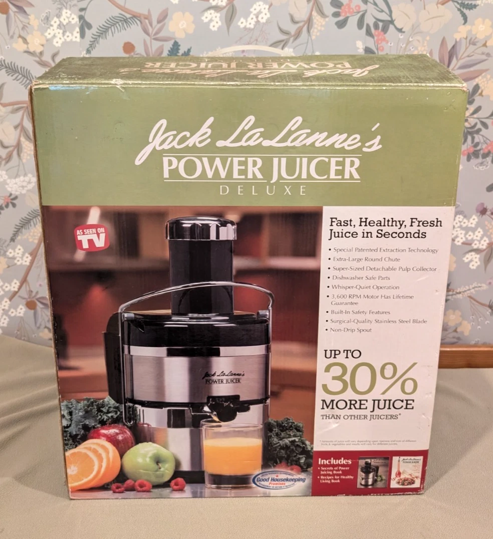 Jack LaLanne's Power Juicer Deluxe - NEW Open Box
Opens in a new window or tab