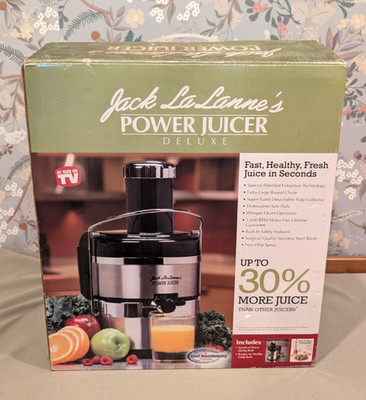 Jack LaLanne's Power Juicer Deluxe - NEW Open Box | eBay