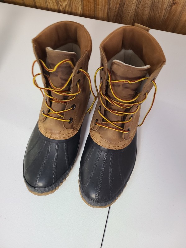 Sorel Mens Size 10 Hand Crafted Waterproof Winter Boots! Natural Rubber. VGC!!