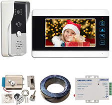 Video Intercom System and Electric Control Door Lock and 12V Power Supply Contro