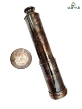 Handcrafted Nautical Brass Antique Telescope with Wooden Box – Nautical Gift