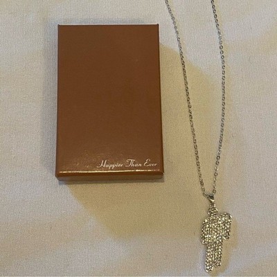 Auth! New! BILLIE EILISH Blohsh Rhinestone Sterling Silver Happier