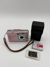 Sony Cyber-Shot DSC-W55 7.2MP Digital Camera Pink w/3x Zoom Bundle READ