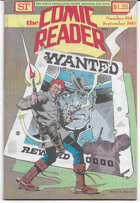 COMIC READER (The) #194 (Sept 1981) ~ PAUL TEMPLE + SUPERMAN Newspaper Strips