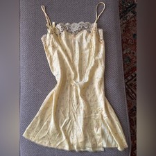 Vintage Y2K Victorias Secret Angels Floral Lace Mini Slip Dress