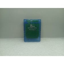 SONY PLAYSTATION 2 OG TRANSLUCENT BLUE MAGIC GATE 8MB MEMORY CARD OEM TESTED