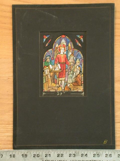 Presbyterian Church drawing for window stained First glass Design in for