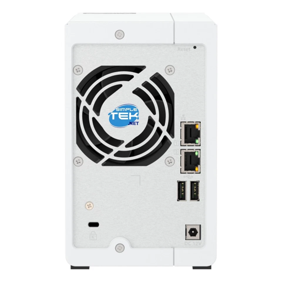 Qnap TS-216G Nas 2 Slot 3,5/2,5 " 2.5G Lan RJ-45 White With HDD 12TB (2x6TB) - Image 3 of 4