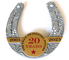 Trail of Painted Ponies 20th Anniversary Lucky Horseshoe 2023 in Box by Enesco