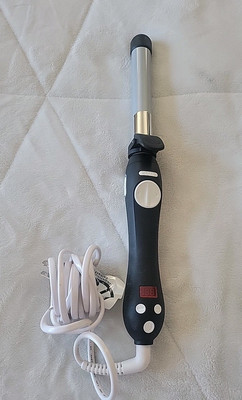 Beachwaver S1 Dual Rotating Curling Iron Black Silver Ceramic BW1136S1 Tested