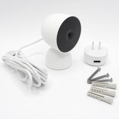 #ad Google Nest Security Cam Indoor 1080p Wired GJQ9T White Snow 2nd Generation $49.99