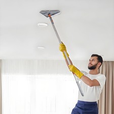 Multi-Angle Telescopic Mop Wall/Ceiling Cleaner Cleaning Mop Set with Bonus Pads