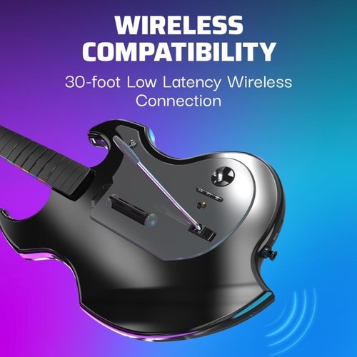 PDP RIFFMASTER Wireless Guitar Controller for PlayStation - Black - Picture 3 of 12