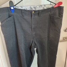 Vintage Ben Davis Pants black workwear Skater,Punk, USA Made Mens 44 inseam 24