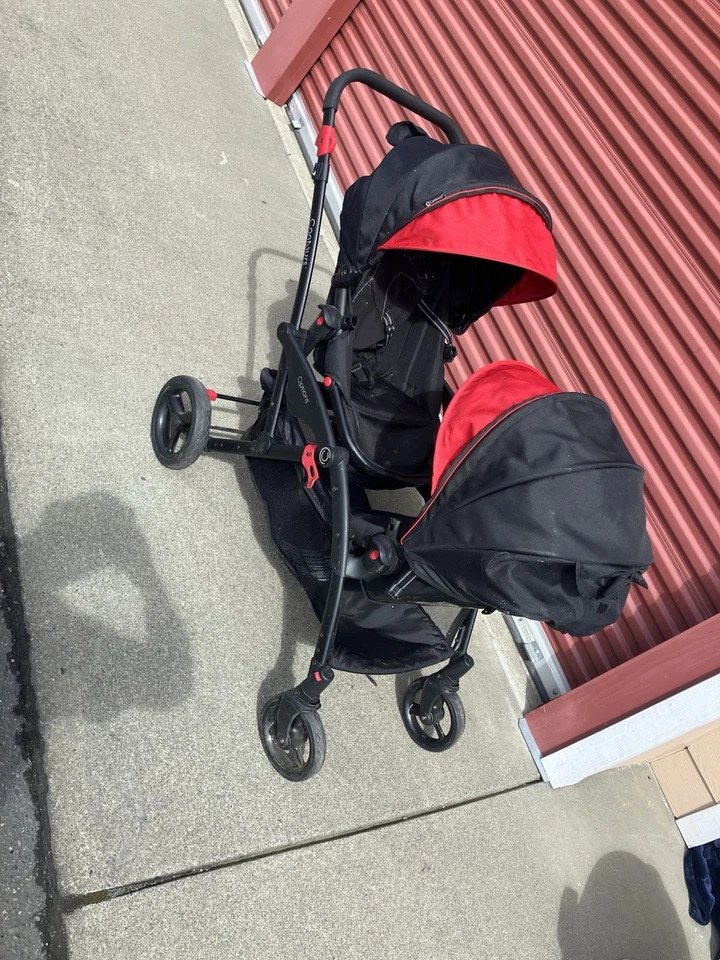 Contours Options Elite Tandem Double Stroller Black And RedOnly Used A Few Times - Image 3 of 4