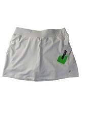 Prince Youth Girls Large Tennis Match Core Skort White Brief-Lined