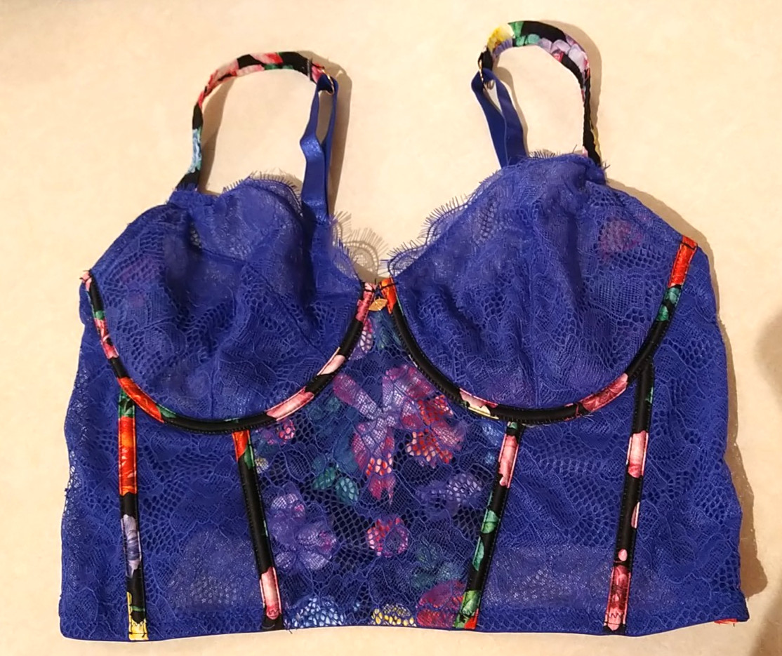 Sofia Intimates by Sofia Vergara  Floral Satin an… - image 1