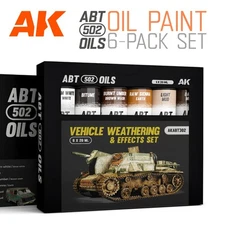ABT 502: Vehicle Weathering and Effects - Oil Paint Set - AKABT302